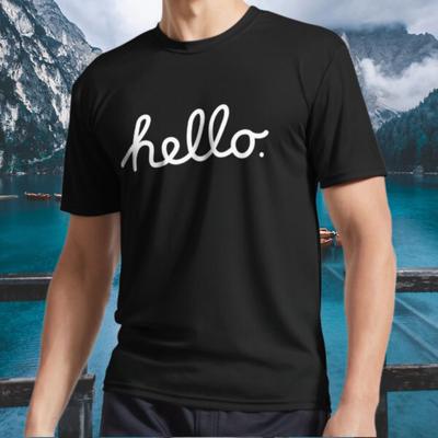 Neues Shirt Hallo  - Logo Active T-Shirt Lustig Größe S bis 5XL