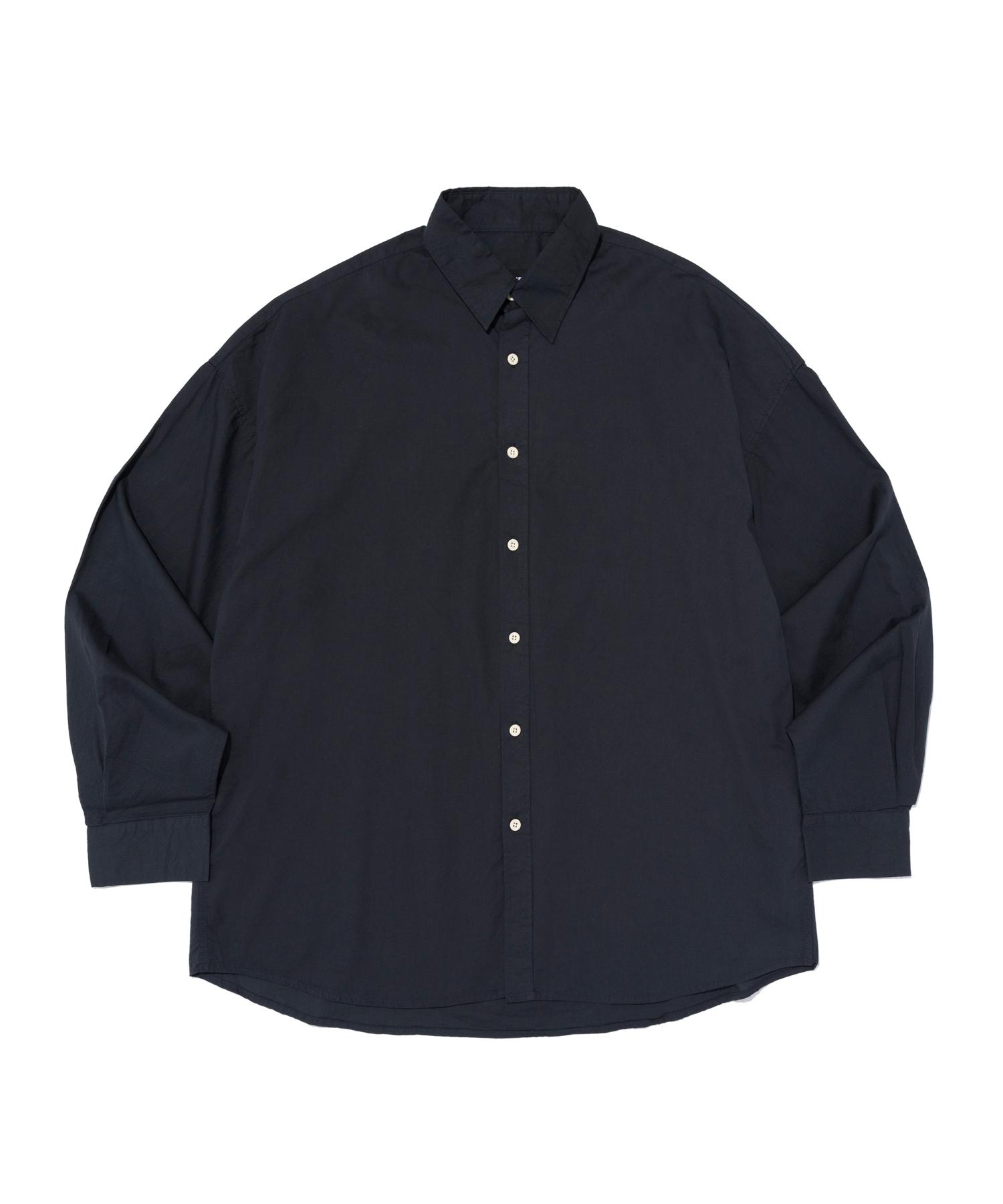 Ader Fits Oxford Collar Long Sleeve Shirt (Navy) Free