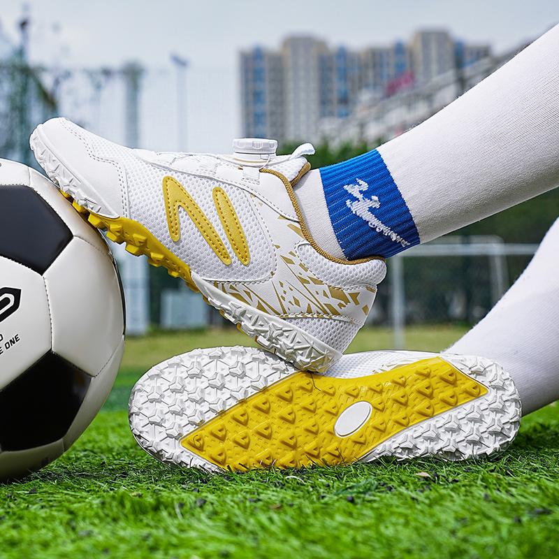 28-39 Sapatos de Futebol Infantil Juvenil Firmes Velcro Sapatos de Futebol Treino Chuteiras de Futebol Infantil Meninos Chuteiras de Futebol