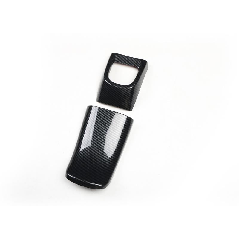 13-17model of CRIDER Rear Cup Holder with Carbon Fiber Pattern Black Navigation Panel Is Used for Car Interior Decoration
