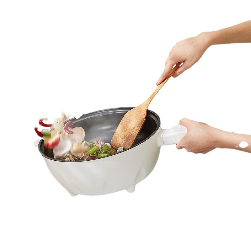 Wielofunkcyjna elektryczna patelnia: Użytek w akademiku i wynajmie do gotowania, gotowania na parze i gotowania