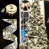 Yousheng Christmas Tree Ribbon String Lights Battery Powered Fairy Lights Christmas Ribbon Bow Light for Indoor Outdoor Xmas Wedding New Year Holiday