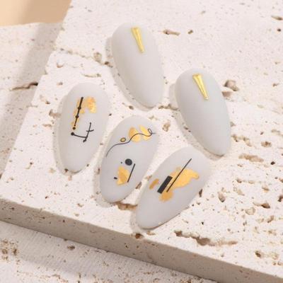 Graffiti Strips Nail Stickers for Women Nail Art Decorations Rose Gold Abstract Line Spring 3D Slider for Manicure Polish Tattoo