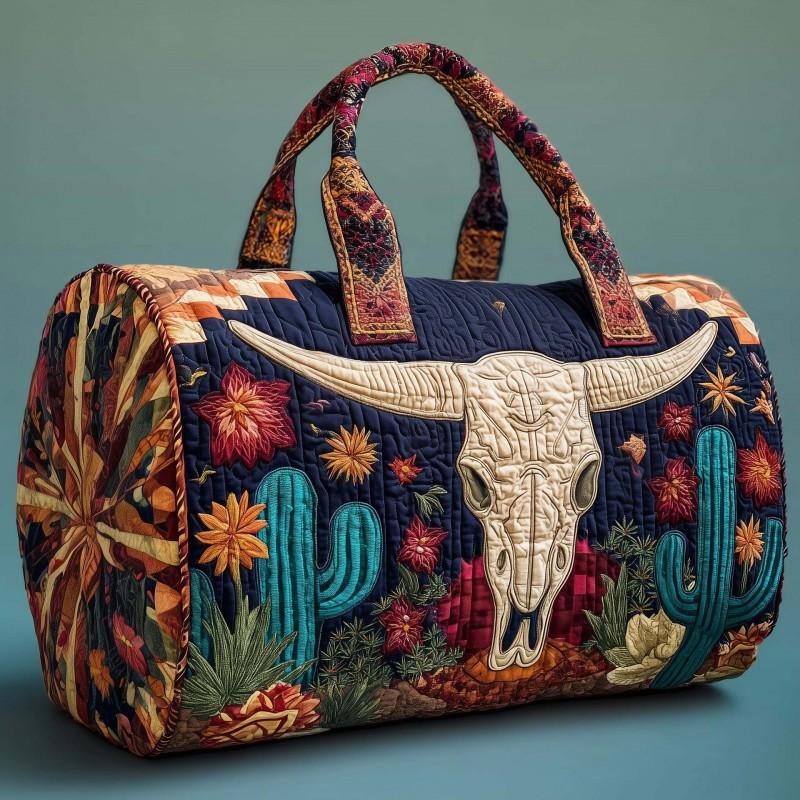 Western Style Small Duffle Bag Gym Travel Unisex Handbag