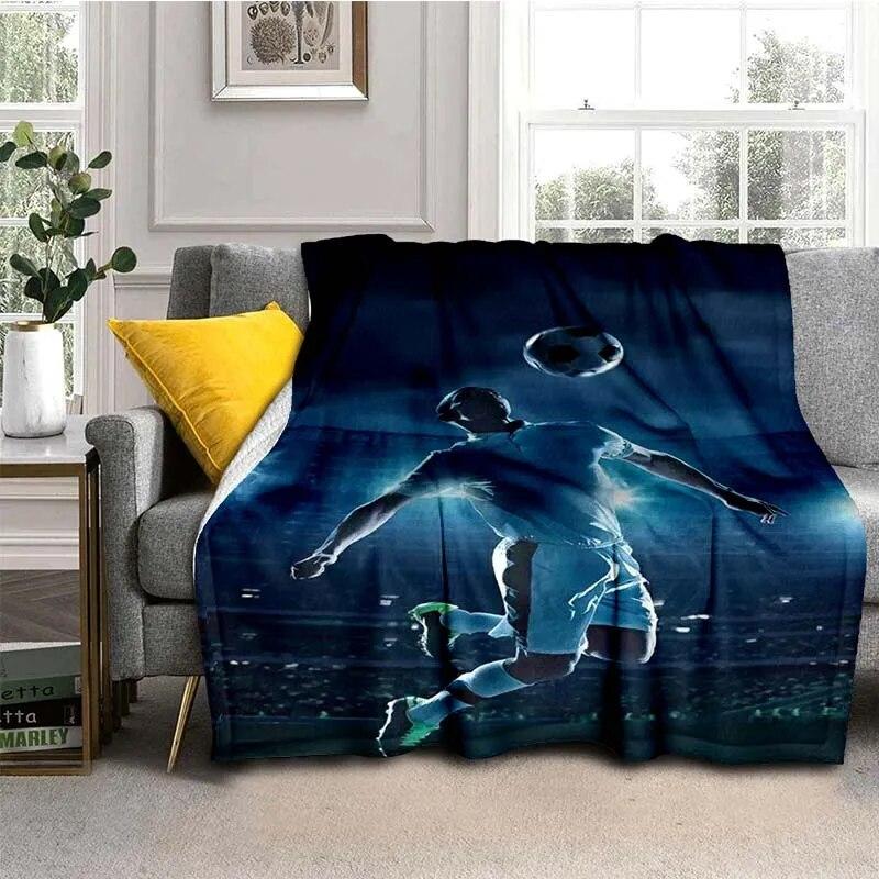 3D Print Football  Blanket For All Season,Warm and Soft Blanket  For Couch Sofa Office Home Travel Camping Birthday Gift