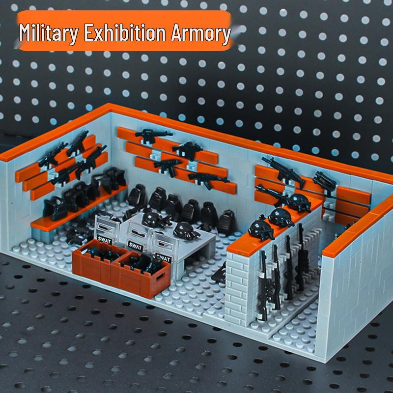 

Military Tactical Police Minifigure Building Block Set - Educational MOC Model