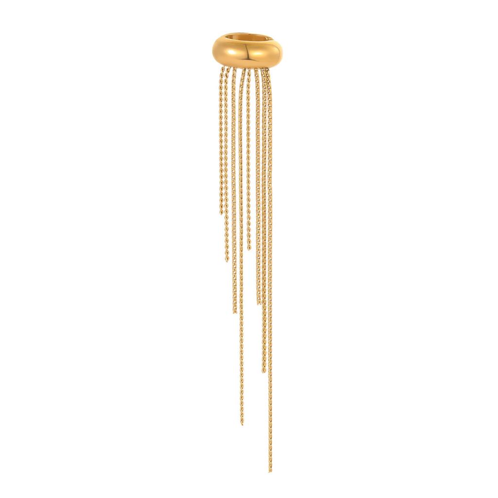 Trendy Long Fringe Ear Cuff Earrings Unique High-End Jewelry for Women Fashion Statement
