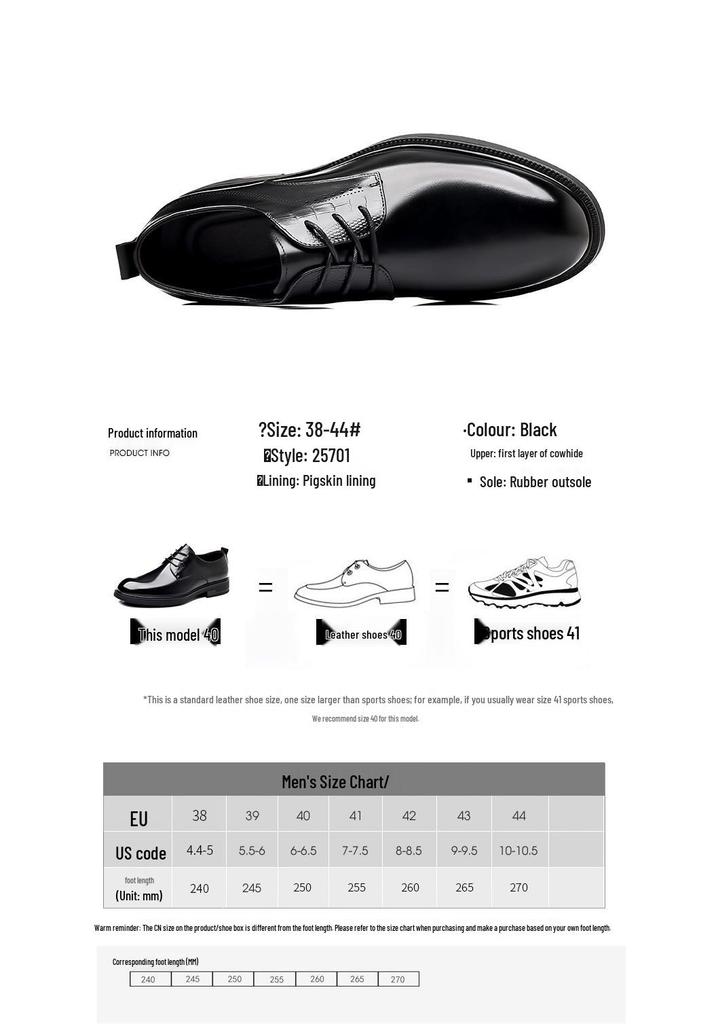 Men's British Style Genuine Leather Oxford Shoes for Formal and Wedding Events