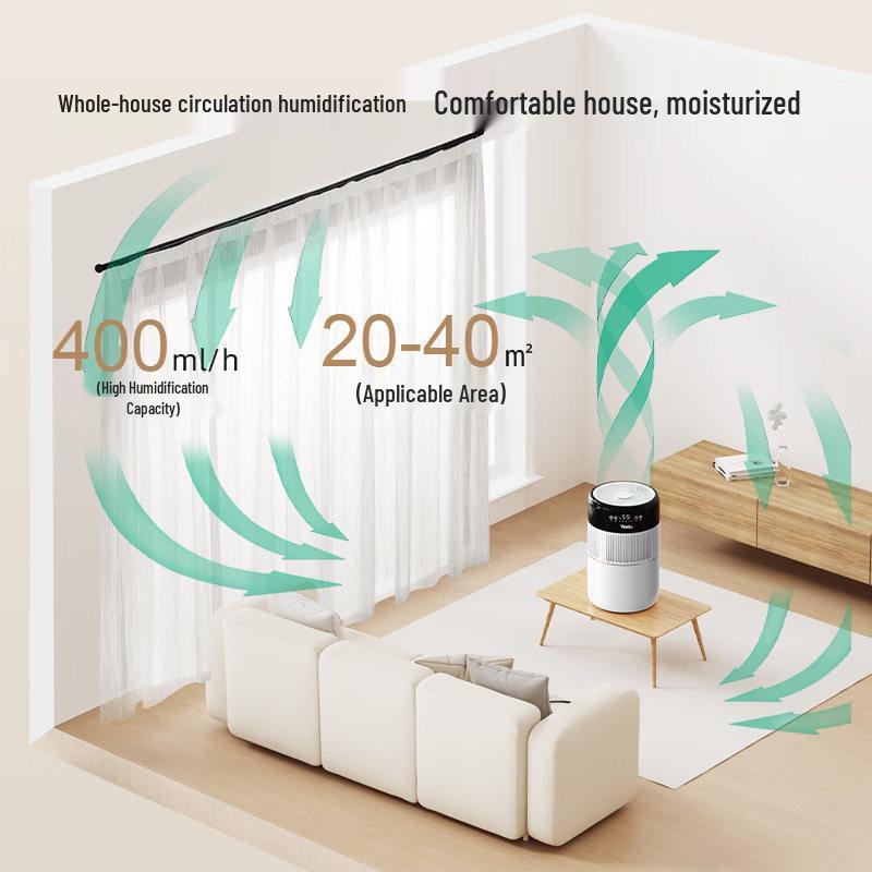 Yadu SZ400-YXS50C Mist-Free Cold Evaporation Indoor UV Sterilization Smart Humidity Control Humidifier
