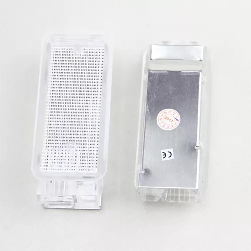 Lampă LED pentru portbagaj pentru mașină, 2 bucăți, pentru picioare, sub ușă, pentru torpedo, pentru Peugeot 1007, 206, 207