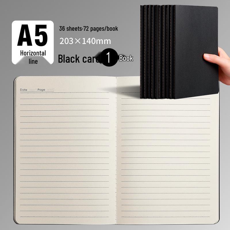 Kraft Paper Thick B5 Soft Cover Notebook: Student Lined & Grid