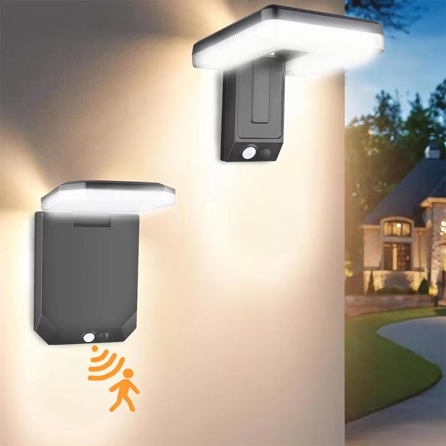 Outdoor Waterproof Wall Lamp, Minimalist Solar Light, Courtyard Light, Community Corridor, Human Body Sensing, Balcony, Staircas