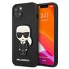 Hülle für iPhone 13 mini Karl Lagerfeld Saffiano Ikonik Schwarz