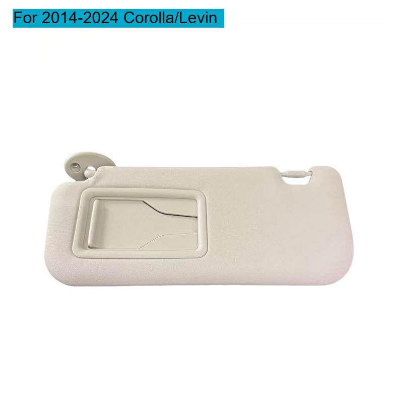 Gray Beige For Toyota Corolla, Leiling 2014-2024, Sun Visor Car Visor Sunscreen Blackout Sun Visor Makeup Mirror