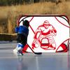 Strong Fabric Polyster Ice Hockey Practice Goal Highlighting Goalkeeper Plan For Better Accuracy And Realistic Exercises
