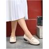 Shoetopia Women'S Flat Loafers Cream, 4 Uk