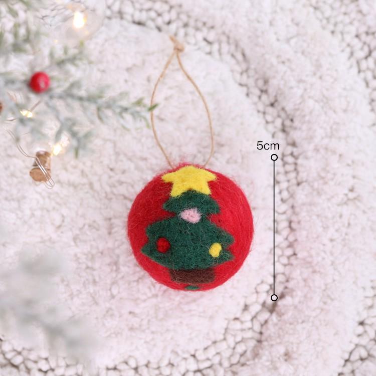 Felt Snowman and Santa DIY Christmas Tree Pendant Decorations