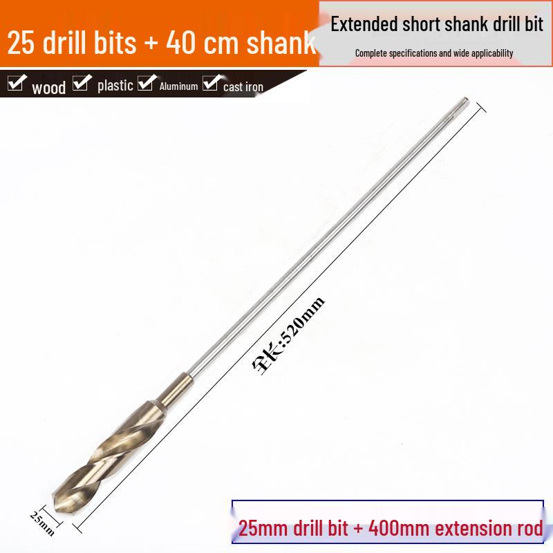 1-Meter Extra Long Twist Drill Bit with Small Shank for Deep Hole Woodworking and Tree Drilling