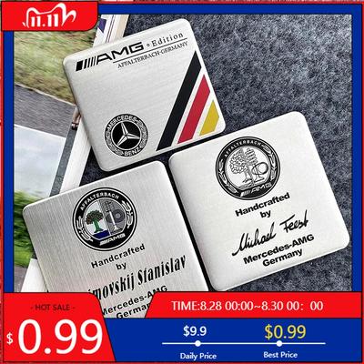 GLC GLB Designer Signature Nameplate Sticker Engine Label Car Sticker For Mercedes Benz AMG GLE GLS CLS GLC CLA GLA GLK C197 R2