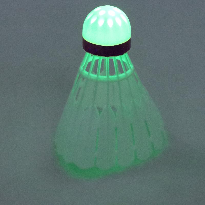 Leuchtender Winddichter Leuchtender Badmintonball, Super Langlebig und Unzerbrechlich, Outdoor Fluoreszierender Heller Nylonball mit Licht