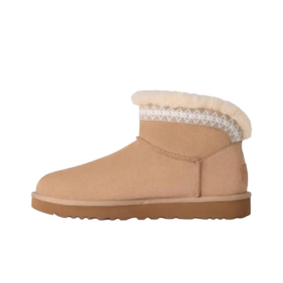 UGG Classic Ultra Mini Cow Split Leather Versatile Comfortable Snow Boots Women boots 1174496-SAN