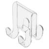 Over Glass Door Hook for Bathroom Acrylic Shower Door Towel Hooks Transparent Storage Tool for Washcloth Robe Clothes and Towel