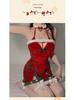 Gorgeous Velvet Lingerie Set with Chest Pad – Sweet Christmas Costume for Role Play