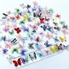 WTEMPO Mini Resin Butterflies Tiny Butterflies for Making Crafts Small Butterflies Figurines for DIY Micro Landscaping Decor Accessories