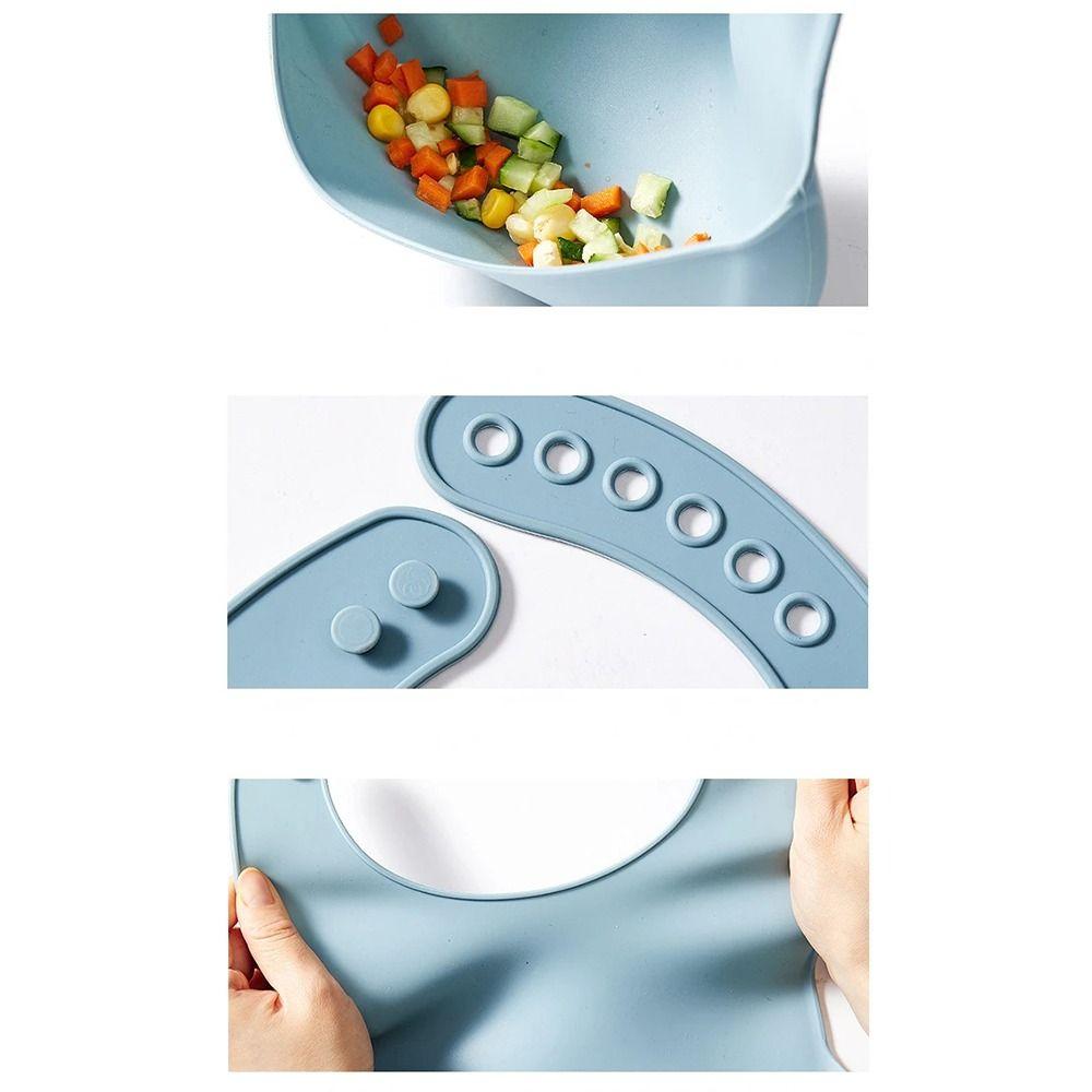 Vanntett babysmekke Justerbar justerbar burp-skjerf Ny silikonsmekke