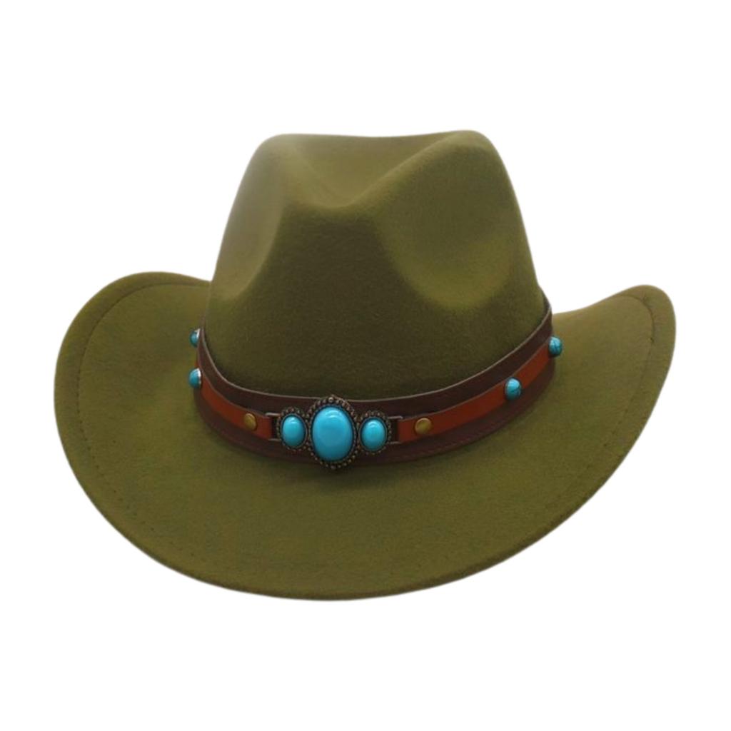 Premium Sense National Tourism Travel Premium Sense Men'S And Women'S Four-Season Top Hats Western British Style Cowboy Hats