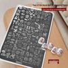 Nail Art Stamping Plates - Star, Polka Dot, Lines, Grid Lace Textures