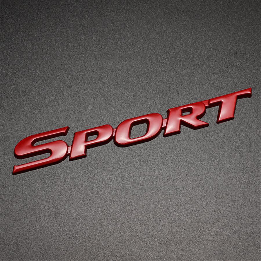 New 165mm X 23mm Red Sport Racing Logo Car Trunk Tailgate Emblem Badge Decal Sticker