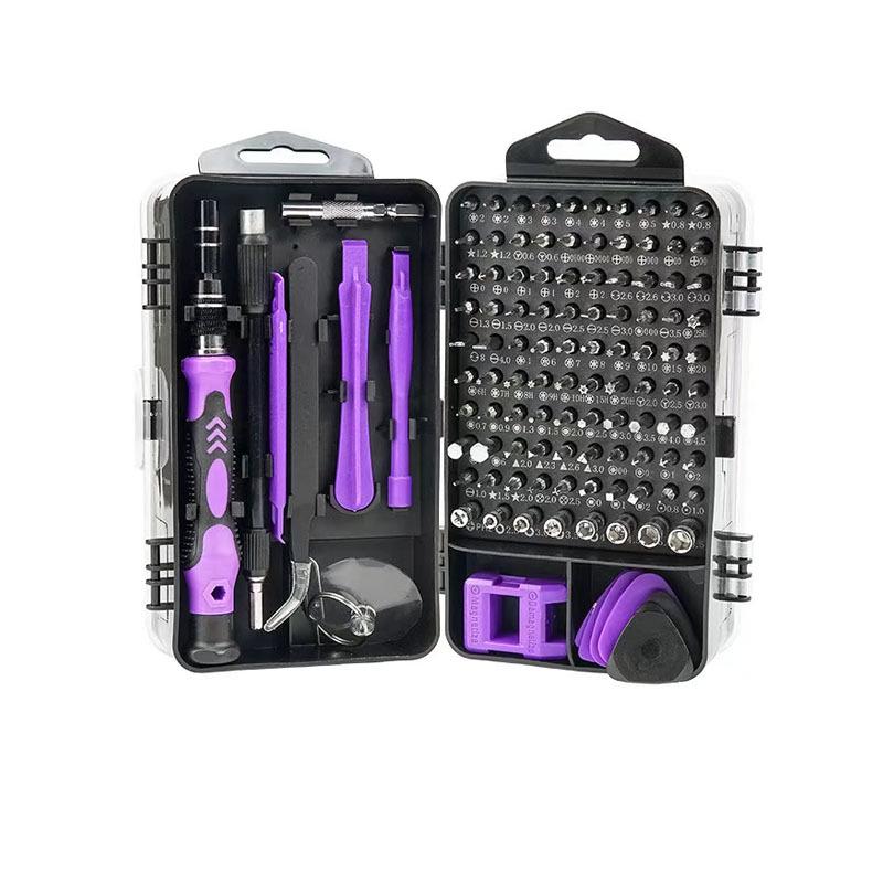 115-in-1 Multifunctional Screwdriver Set with ABS Plastic and Nickel-Plated Steel Tools