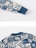 Boys Girls Sweater Winter Cute Kid Sweater Cardigan Knitted Top Cartoon Little Cat Printed Knitted Coat Cotton Children Clothes