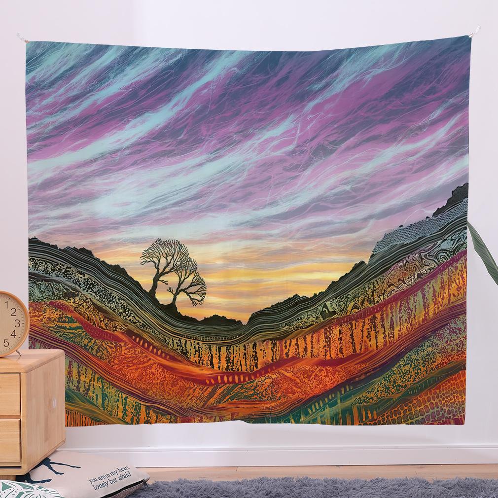 

Серия «Дерево» Подвесная ткань Фоновая ткань для гостиной Украшение спальни Ткань Настенная ткань Настенное покрывало Подвесное покрывало 70*95cm