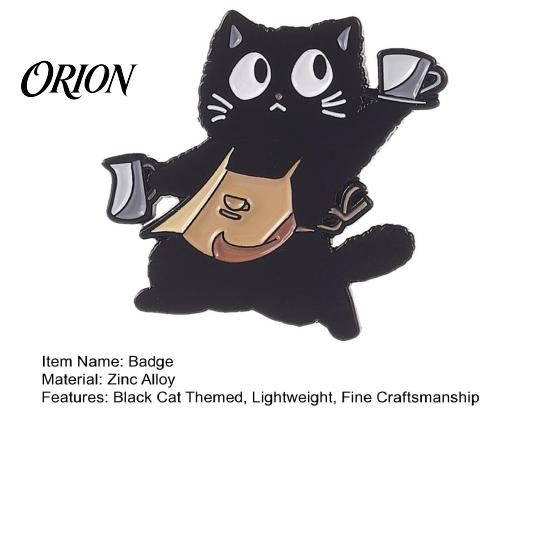 Long-lasting Brooch Black Cat Themed Brooch, Anti-Rust Lightweight Lapel Pin, Cartoon Jewelry Accessories for Clothing Bag Decoration Party