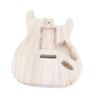 Guitar Barrel Body Maple Polished Unfinished Electric Guitar Barrel for ST Electric Guitar Accessories