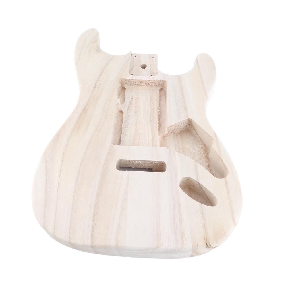 Guitar Barrel Body Maple Polished Unfinished Electric Guitar Barrel for ST Electric Guitar Accessories