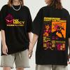 Anime Tengen Toppa Gurren Lagann Camiseta Estampada Dupla Face Cool Feminina Masculina Camisetas Manga Curta Hip Hop Streetwear Grande Top Unissex
