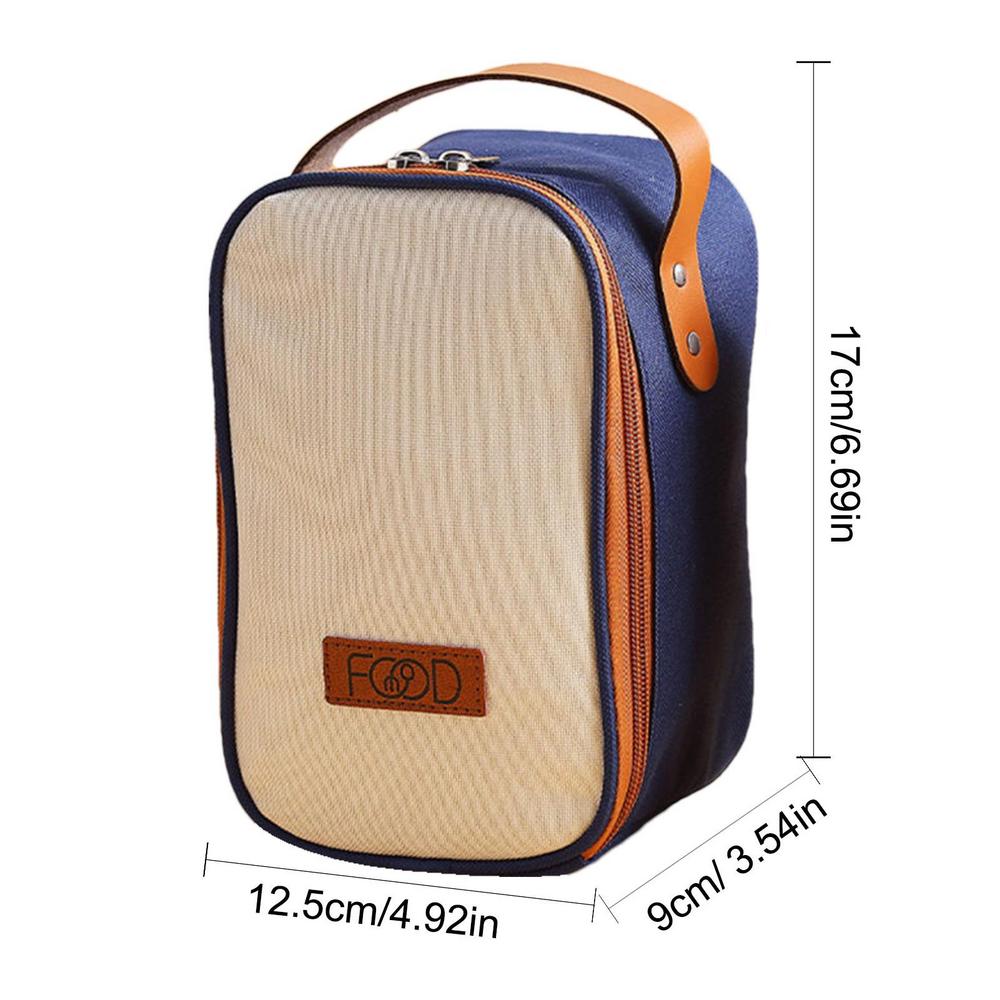 Stackable Thermal Containers Stainless Steel Leak-Proof Lunch Storage Box 2-Tier Vacuum Insulated Thermos Hot Food Soup Bowl Jar