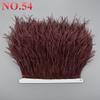 10Meters Ostrich Feathers On Ribbon On Tape 10-15Cm 4-6" Feather Trim Boa For Clothes Sewing White Fringe Dress Skirt Decor Diy