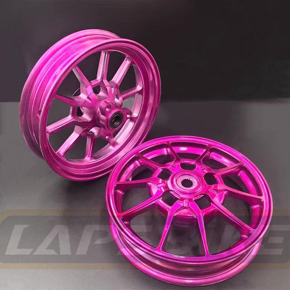 For Yamaha 100cc Wheels Hub 10*2.15 Inch Aluminum Alloy Front Back Wheels Rim For FORCE100 RSZ100 JOG100 CUXI100 Modified Parts