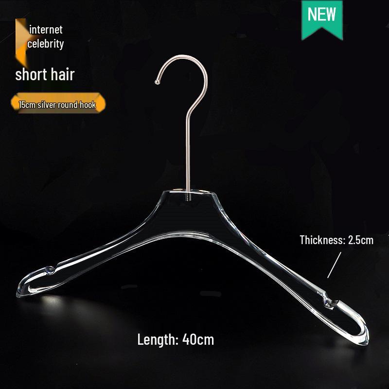 Acrylic Non-slip Hangers for Children's, Men's, and Women's Clothing