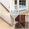 Under Door Draft Stopper 37 Inch Cuttable And Washable,twin Door Draft Black