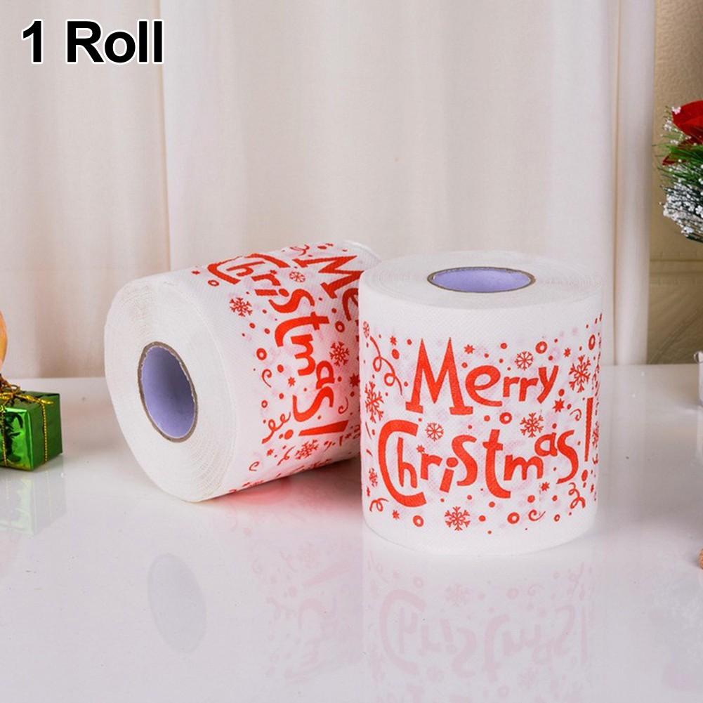Luftiger Feiertagsstil Santa bedruckte Toilettenpapierrolle für alle Anlässe