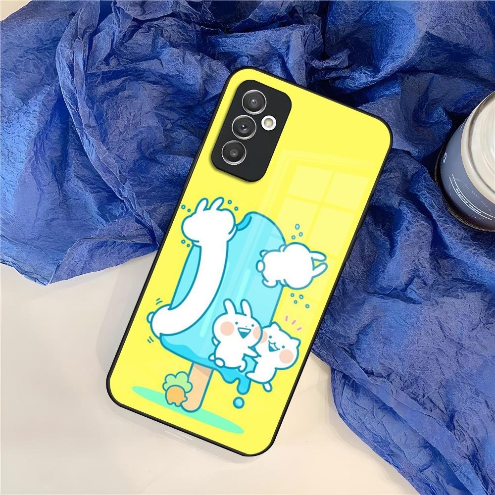 Usagyuuun Rabbit Cute Phone Case for Samsung S25 S24 S30 S21 S23 S20 S22 Fe S10 E S9 Note 20 Pro Ultra Plus glass Cover