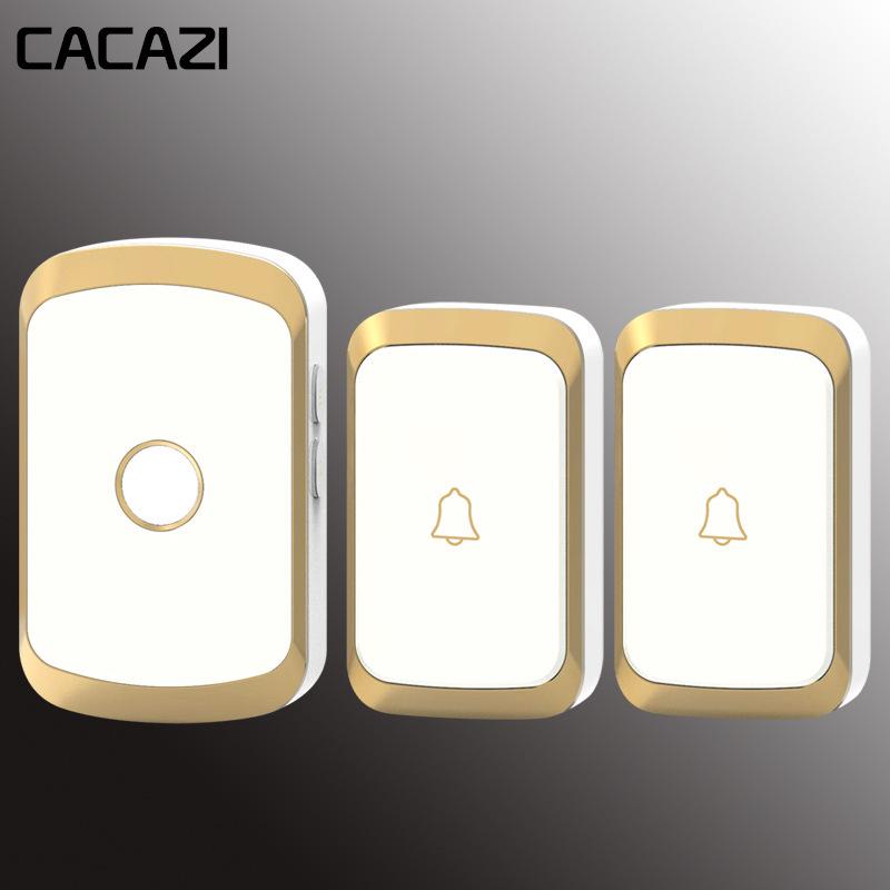 Kajia Si Wireless Smart Doorbell: Waterproof Dual-Function AC Digital Door Chime with Music