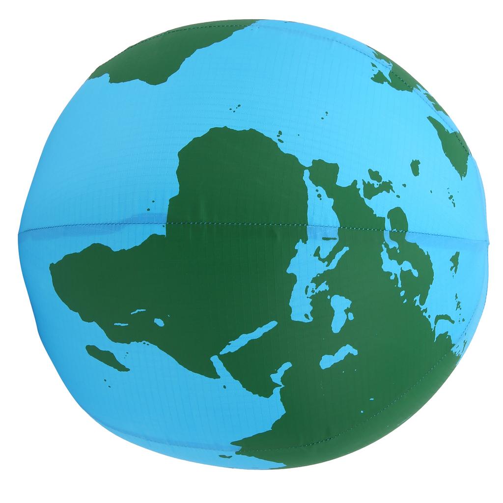 Nylon Cloth Inflatable Latex Balloons Beach Ball Children Outdoor Toys (the Earth)