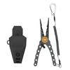 Multifunctional Fishing Pliers Outdoor Enthusiasts with Storage Bag Portable Open Loop Cutter with Lanyard Fishing Tool Self-locking Optional