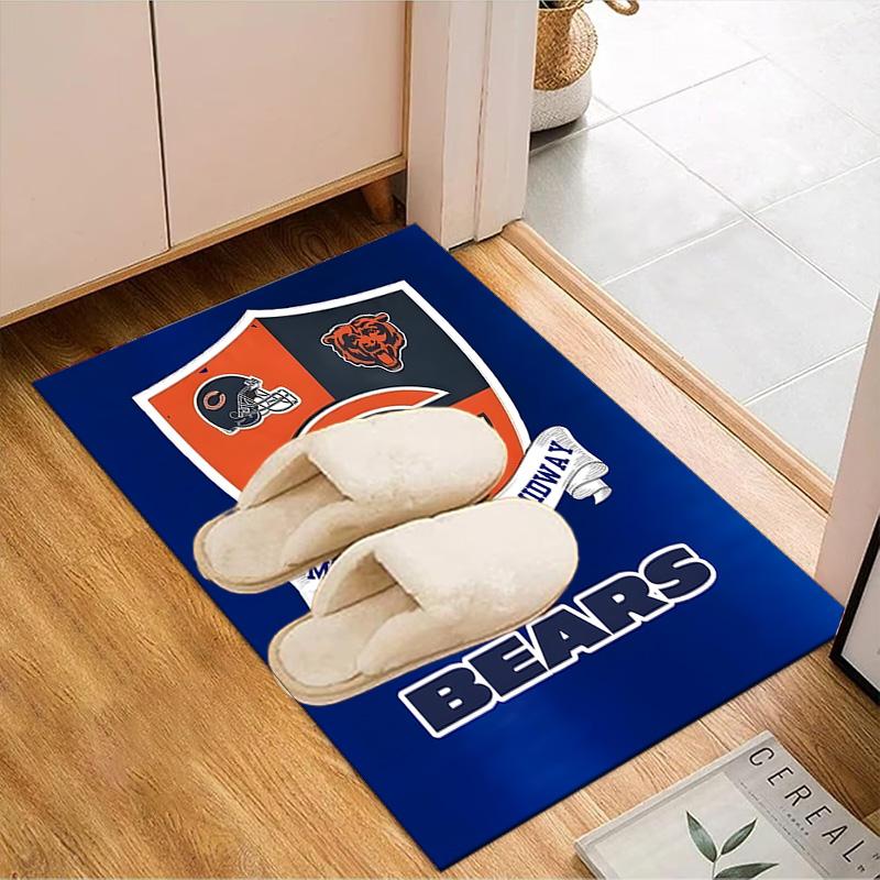 Chicago Bears Rug Game Carpet, Floor Mat for Bedroom Living Room Entryway Rug, Home Decor Idea Gift for Christmas Birthday